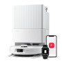 roborock QV 35A Aspirateur Robot Laveur, 8000Pa HyperForce, Station Multifonctionnelle, Serpillière Rotative 200 TR/Min & Releva