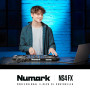 Numark NS4FX Contrôleur DJ 4 Canaux, Platines DJ Tactiles avec Écran, Pads et Effets Sonores, Sorties Cabine et Principale, Sera