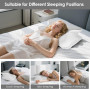 Gaethra Oreiller Ergonomique Cervical Grand, 2 en 1 Oreiller Memoire Forme, Soulagement Efficace de la Douleur, Oreiller Orthopé