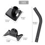 Justech Prise en Charge de Starlink Gen 3 Kit de Montage Mural en Aluminium avec Adaptateur de Tube Gen 3 Compatible avec la Pla