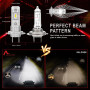 H7 LED , H7 LED 20000LM 80W 6500K Lumière Blanche Forte , Kit De Conversion Halogène, Ampoule De Phare pour 12V Voiture Ou Moto,