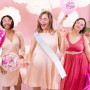 EVJF Accessoire Kit,4 Pièces Bride to Be Accessoire - Voile Mariée Blanc,Or Rose Couronne,Echarpe Evjf,Rose Lunette Coeur,Access