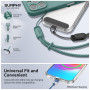 SURPHY 3 Pièces dragonne pour téléphone portable, Cordons avec 3 Patch pour Téléphone Portable, lanière, clé, USB, Lecteur MP3, 