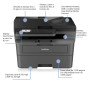 Brother DCP-L2665DW - Imprimante Multifonction 3 en 1 (Impression/Scan/Copie) Laser Monochrome - WiFi & Ethernet - Vitesse d'imp
