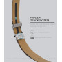 CHAOREN Ceinture Hommes Sans Boucle - Ceinture Automatique en Cuir pour Homme -Taille Ajustable (Largeur de 35 mm)