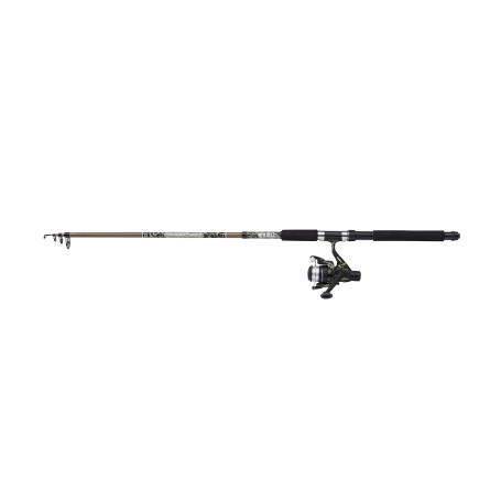 Mitchell Tanager Camo II Telescopic Spinning Combo | Ensemble Canne à pêche et Moulinet Compact pour Les pêcheurs en Eau Douce |