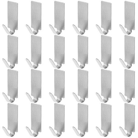 faburo 24pc Crochet adhésif Crochet en Inox