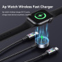 Pluggify Cable Multi Chargeur USB C 3 en 1 60 W Câble USB C 1,2 m avec 2 USB C (60 W/12 W)/ 1 Multi Câble de Charge Rapide pour 