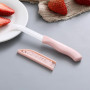 Ownkim 3PCS Couteau Cuisine Couteaux De Cuisine - Couteaux Ceramique Lame de 80 mm, Parfait pour Couper Légumes, Fruits et Autre