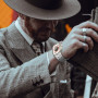 Protection Écran pour Apple Watch Ultra 49mm, Cadre en Alliage De Titane Avec Verre Trempé 9h, Film de Protection LéGer, Anti-Ra