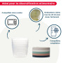 THERMOBABY Lot de 10 boîtes de conservation 250ml pour Bébé - Compatibles Micro-ondes, congélateur, lave-vaisselle - Empilables 