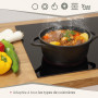 briebe Batterie de Cuisine Induction 6 Pièces, Ensemble de 3 Casseroles en Fonte d'Aluminium, Antiadhésive ILAG GRANITEC sans PF