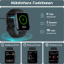 Montre Connectée Femme pour Samsung, iPhone, Android, 1.8" Smartwatch avec Appel Bluetooth, Voix de l'IA, Alexa intégrée, Smartw