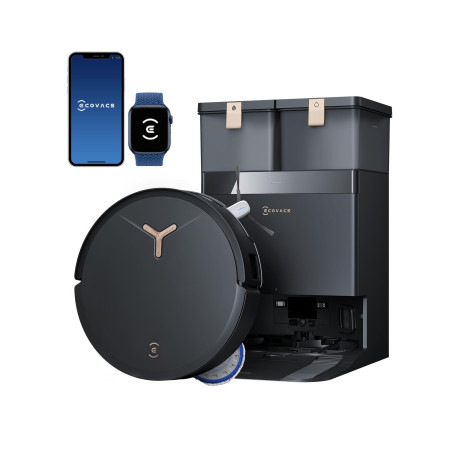 ECOVACS DEEBOT T50 Max Pro Omni Gen2 Robot aspirateur avec Fonction de Balayage, 18 500 Pa, ZeroTangle 2.0, Nettoyage en Profond