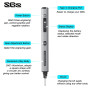 ARROWMAX Mini stylo de gravure : outil portable sans fil ultime pour artistes et bricoleurs – Gravez plus de 50 surfaces – Convi