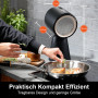 SNDOAS Hotte Aspirante Portable, Mini Hotte Aspirante 180 m³/h Puissance d'aspiration élevée, 3 Vitesses, Mode Recyclage avec Fi