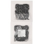 OFFCUP Filet de treillis élastique, 80 x 80 cm, filet de jardin en maille avec 6 crochets, filet de tente de culture, treillis d