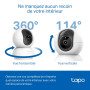 Tapo 3K(5MP) Caméra de Surveillance WiFi intérieure 360°, détection IA, Suivi Intelligent Sirène, Vision Nocturne, Audio bidirec