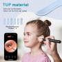 AiQInu Otoscope Oreille 1080P HD Camera Iscope Étanche Nettoyant Oreille Avec 6 Lumières LED Outil de Nettoyage d'oreille Adapté