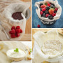 Etamine Alimentaire 6 pièces Cheesecloth 50x50cm, Mousseline Alimentaire, Filtre Alimentaire Réutilisables et lavables Mousselin