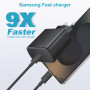 45W Chargeur USB C Rapide pour Samsung Galaxy S25/S25 Ultra/S24/S24 Ultra/S23/S23 Ultra/S22/S21/A55/A54/A15/ A56/A26 /A54/ A53, 