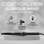 Corioliss | Glamour Wand Digital| Fer à Friser pour femmes | Curling long et court cheveux | Baguette conique céramique professi
