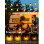 FIFlying Guirlande Lumineuse Exterieure, 11M/36Ft Guirlande Guinguette Exterieur avec 15+1 G40 Ampoules, 3 Modes IP44 Imperméabl