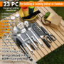 Berglander Essentiels de Camping, ustensiles de Cuisine de Camping, équipement d’Accessoires de Camping livré avec Couverts de C