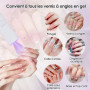 Lampe UV Ongles Gel, Mini Lampe à Ongles LED, Petite Lampe à Ongles avec Support, Séchage Rapide USB Portable UV Lampe Ongles Ge
