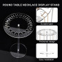 xtemtoamz Porte Collier Presentoir Bijoux, Acrylique Porte Bracelet Arrondi Support Bracelet, Rangement Collier Présentoir Brace