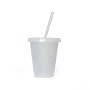 OZMOJOO Lot de 30 gobelets en plastique de 473 ml (16 floz), avec couvercle et paille, stables et adaptés à un usage alimentaire