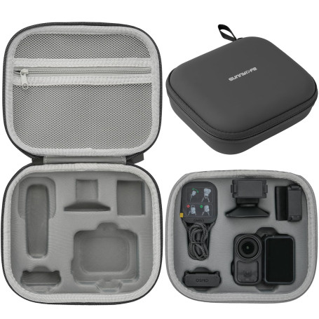 Honbobo Étui de Transport Sac pour DJI Osmo Nano, Étui de Protection PU Case Bag Sac de Voyage Accessoires pour DJI Osmo Nano Co