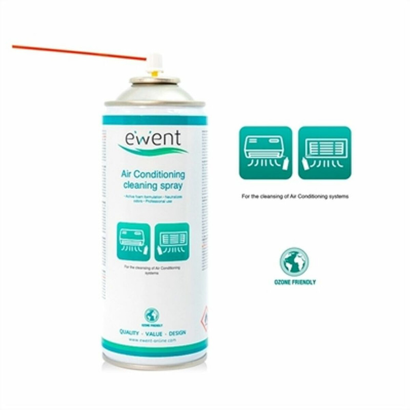 Ewent EW5619 kit de nettoyage pour ordinateur Climatiseur Pulvérisateur de nettoyage d'équipement électronique 400 ml