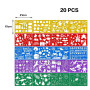 20 Pièces Pochoir de Dessin,Pochoirs de Peinture en Plastique en Couleur pour Enfants,Réutilisable Pochoirs de Journal pour Arti
