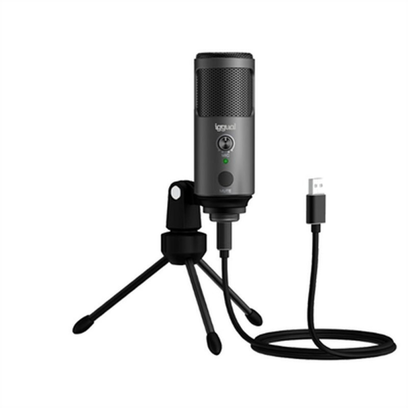 Iggual Podcasting Pro Noir Microphone de table