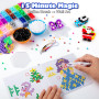 Sundaymot Kit de Perles à Repasser, 12 000 Perles de 5mm avec Trousse de Rangement, 26 Couleurs DIY, 4 Panneau Perforé, 2 Bols à