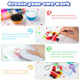 Sundaymot Kit de Perles à Repasser, 12 000 Perles de 5mm avec Trousse de Rangement, 26 Couleurs DIY, 4 Panneau Perforé, 2 Bols à