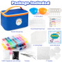 Sundaymot Kit de Perles à Repasser, 12 000 Perles de 5mm avec Trousse de Rangement, 26 Couleurs DIY, 4 Panneau Perforé, 2 Bols à
