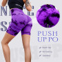 Neteson Short de Sport Femme Anti Cellulite Collants Course Gym Cycling Shorts Push Up Taille Haute sans Coutures Pantalon Yoga 
