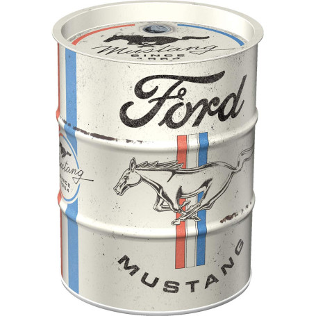 Nostalgic-Art, Tirelire rétro Ford Mustang - Horse - Idée de Cadeau pour Voiture Accessoires Fans Tirelire en métal Vintage 600 