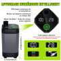 Spopal Kit Douche de Camping, Douche Portable,Pompe de Douche Électrique Rechargeable,Imperméable, avec Afficheur Intelligent et