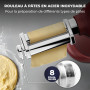 Fentic Robot Pâtissier avec Machine a Pates Fraiche – 2000W – Robot Cuisine avec Machine a Pate – Laminoir a Pate - 6,2L Bol Mél
