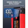 CARHEV Booster Batterie Voiture 6000A, 26800mAh Démarreur de Voiture (Jusqu’à 10L Essence & 10L Diesel), 12V Portable Jump Start