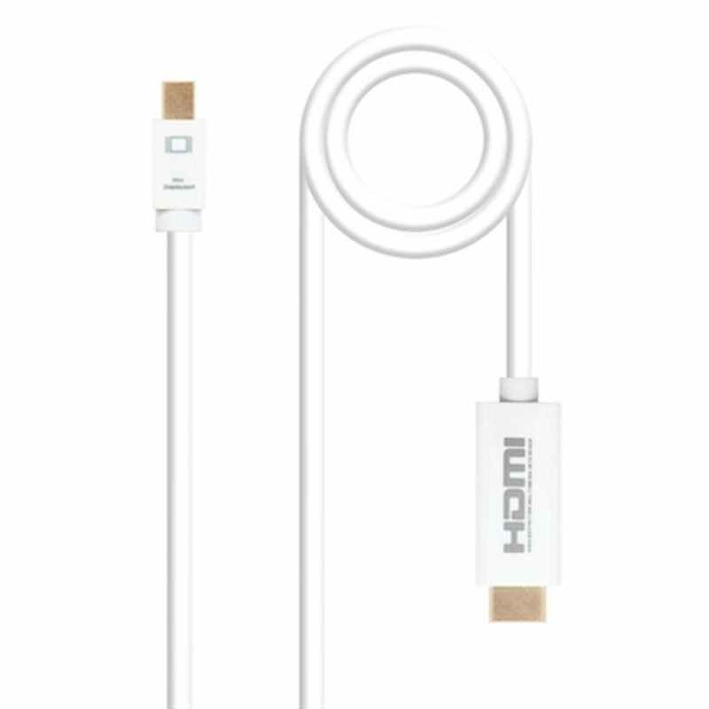 NanoCâble 10.15.4002 câble vidéo et adaptateur 2 m Mini DisplayPort HDMI Type A (Standard) Blanc