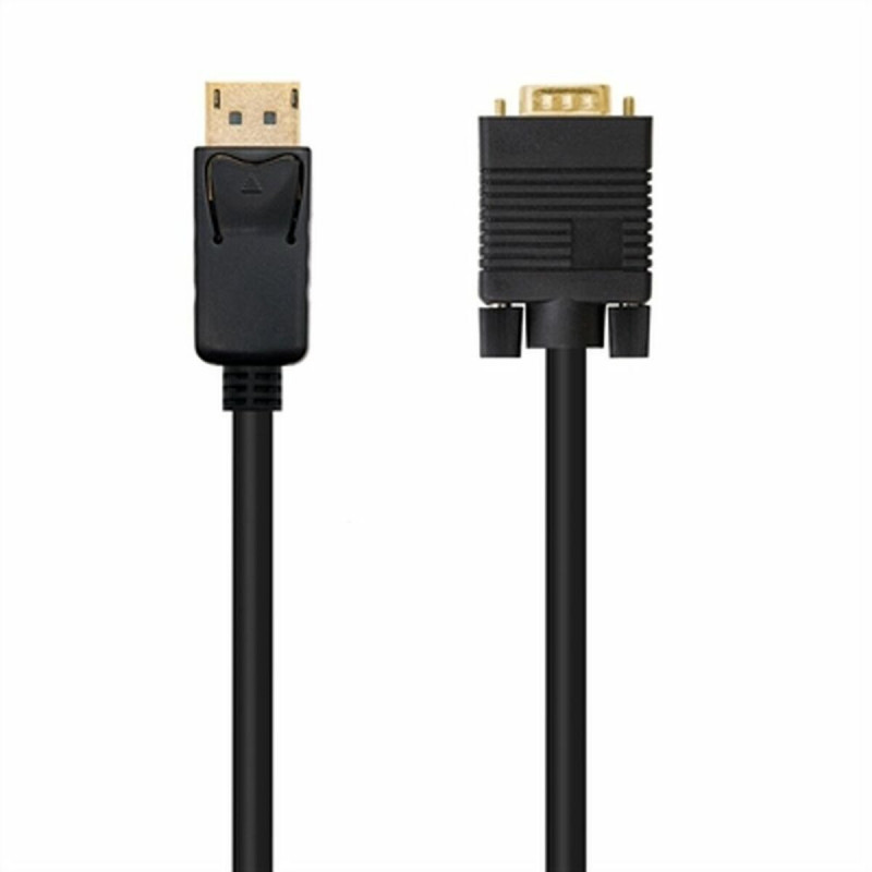 NanoCâble 10.15.4402 câble vidéo et adaptateur 2 m DisplayPort VGA (D-Sub) Noir