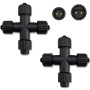 yowin 2 Pièces Connecteur pour Guirlande Exterieure, Connecteur Electrique IP65 Étanche pour LED Lumières de Noël, 2 Broches Ada