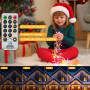UIONVO Guirlande Noel Exterieur Lumineuse LED - 10M Multicolore Rideau Lumineux Noël Exterieure Étanche Icicle Lights pour Extér