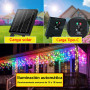Guirlande lumineuse solaire - 30 m - 660 LED - Étanche IP65 - Avec 8 modes et minuterie et mémoire - Éclairage de Noël extérieur