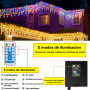 Guirlande lumineuse solaire - 30 m - 660 LED - Étanche IP65 - Avec 8 modes et minuterie et mémoire - Éclairage de Noël extérieur
