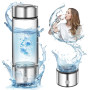 PQETBV Bouteille d'Hydrogène de 420 ml, Bouteille à Eau Hydrogène, Générateur d'Eau Hydrogène Portable, USB Bouteille d'eau Sans